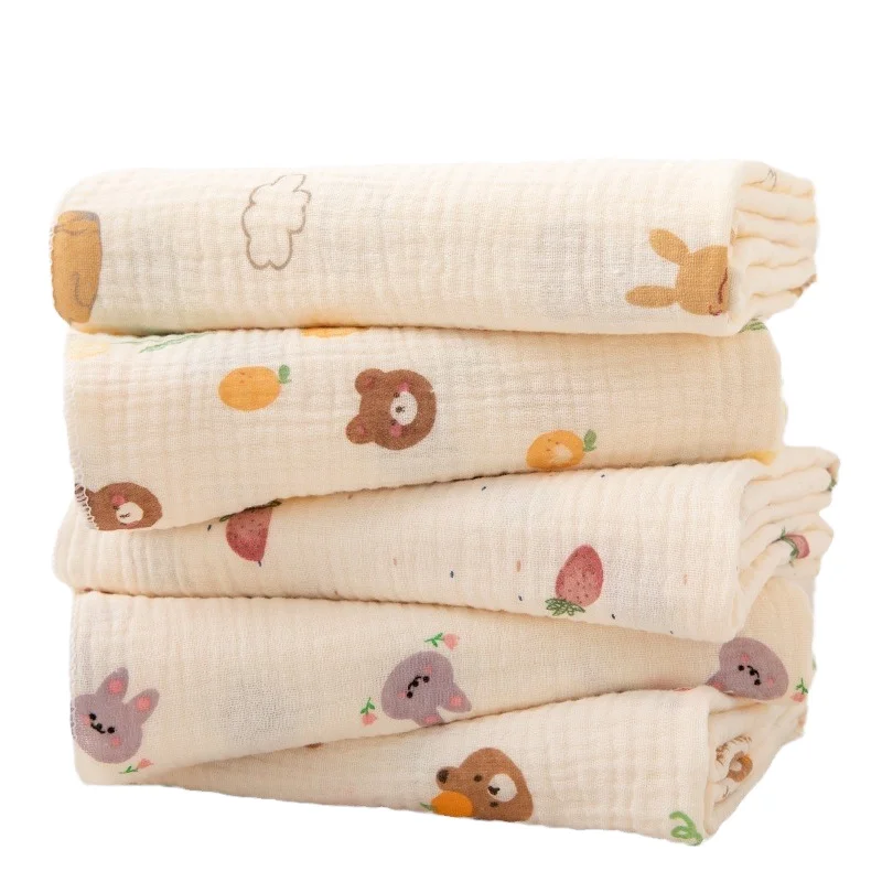 Custom-100-Cotton-Double-Layer-Gauze-Muslin-Soft-Crinkle-All-Season-Flame-Retardant-Eco-Friendly-200TC-Kids-Bedding