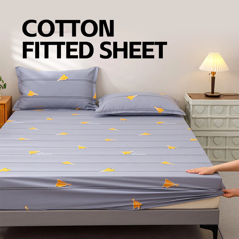 Custom-100-Cotton-Soft-Fitted-Flat-Sheets-for-Beds-Elastic-Fitted-Bed-Sheet-Set-Queen-Double-Size-180x200-Kids-Fitted-Sheet