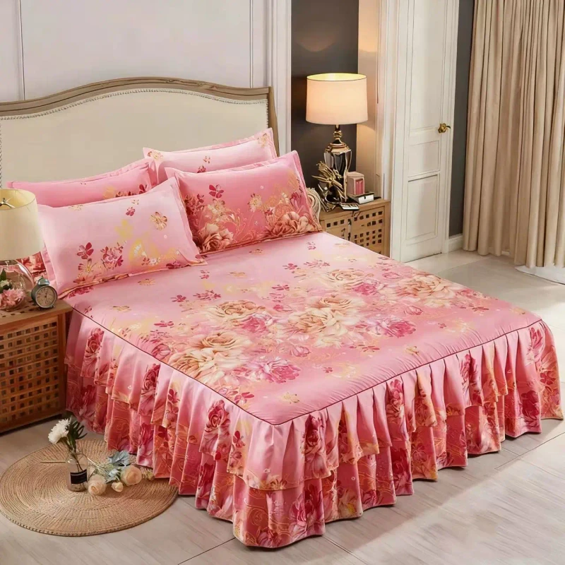 Custom-100-Polyester-Eco-Friendly-Bedding-Set-Floral-Printed-Patterns-Bed-Skirt-Pillowcases-for-Home-Hotel-Bedroom