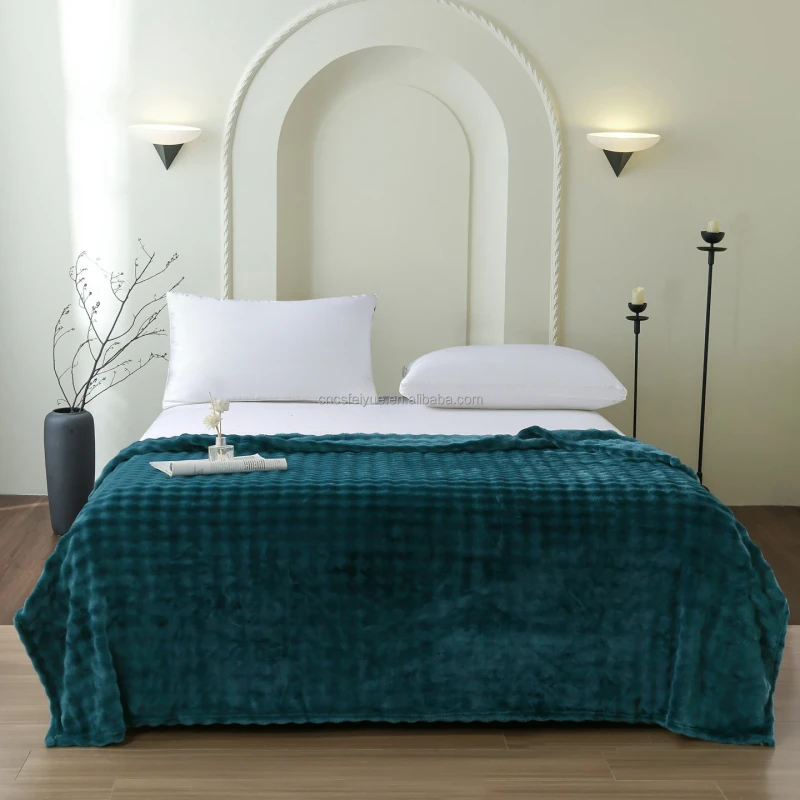 Custom-100-Polyester-Jacquard-Stripe-Flannel-Raschel-Blanket-Home-Decor-Vegan-Jacquard-Stripe-Flannel-Blanket