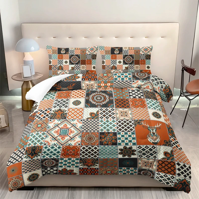Custom-3D-Printing-Bohemian-Style-Quilt-Twin-Full-Queen-200g-Filling-Comforter-Set