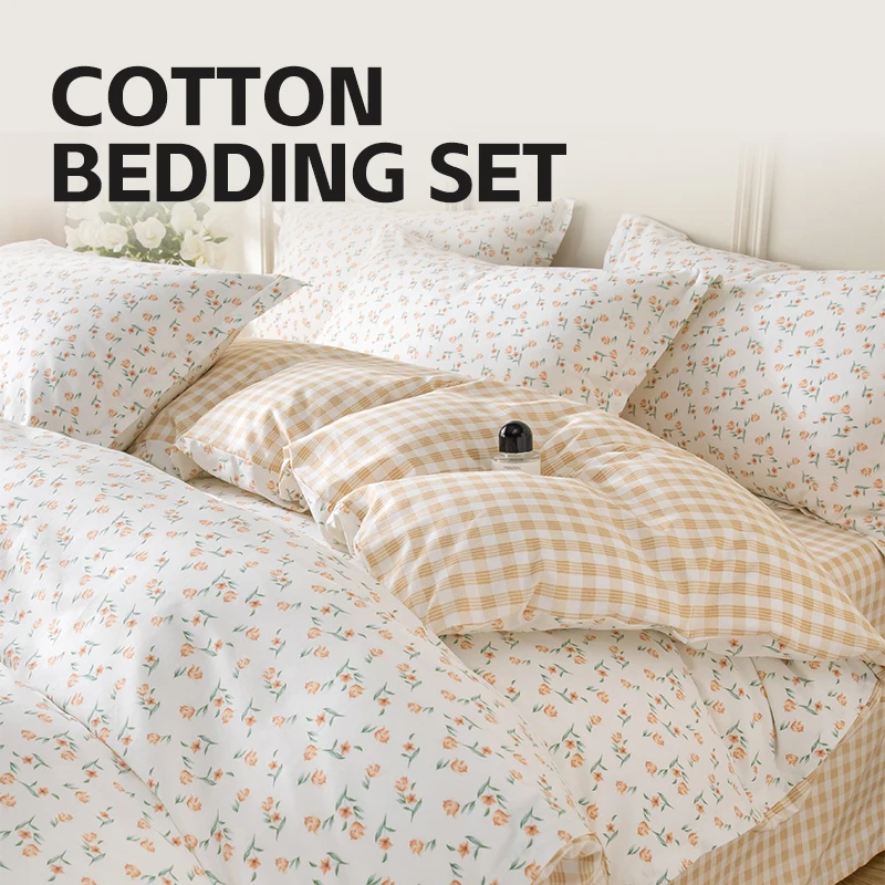 Custom-4-Pcs-Bed-Sheet-Duvet-Cover-100-Cotton-Bedding-Set-King-Size-Queen-Size-Full-Sheets-Sets-Super-Soft-Luxury-2