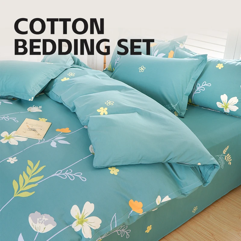 Custom-4-Pcs-Bed-Sheet-Duvet-Cover-100-Cotton-Bedding-Set-King-Size-Queen-Size-Full-Sheets-Sets-Super-Soft-Luxury-8