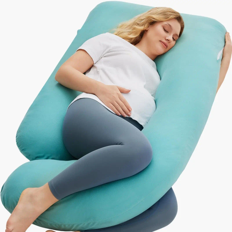 Custom-57-Inch-Full-Body-Pillow-Maternity-Support-for-Pregnant-Women-U-Shaped-Pregnancy-Pillows-with-Cotton-Removable-Cover