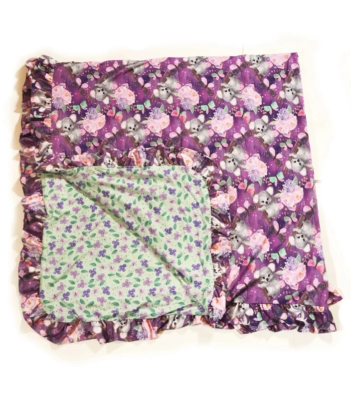 Custom-95-Bamboo-Fiber-5-Spandex-Butterfly-Design-Kids-Bedding-Comfortable-Blanket-for-Toddler-and-Baby