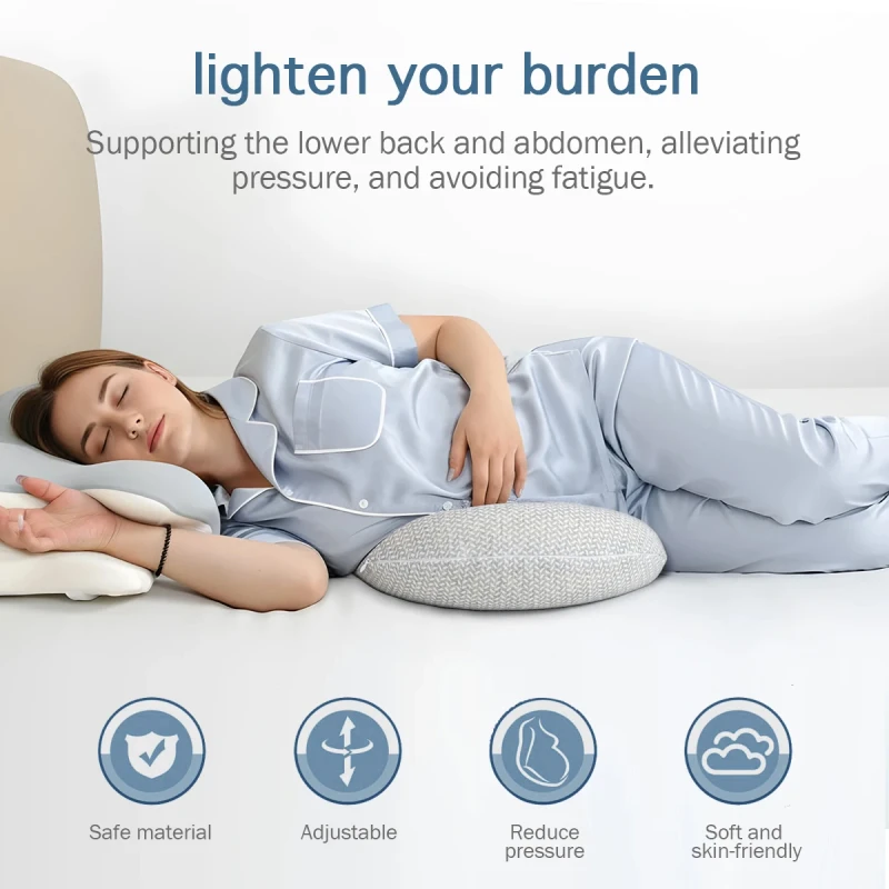 Custom-Adjustable-Portable-Maternity-Memory-Foam-Pregnancy-Pillow-with-Massage-Therapy-Washable-Eco-Friendly-for-Body-Comfort