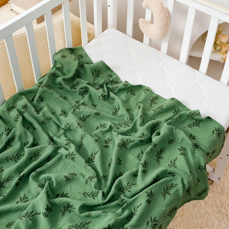 Custom-Baby-Muslin-Blankets-Newborn-Swaddle-Kids-Bedding-Cover-with-Soft-Fabric-Print-Pattern-for-Sleep-Bedroom-Use-Fiber-Filled