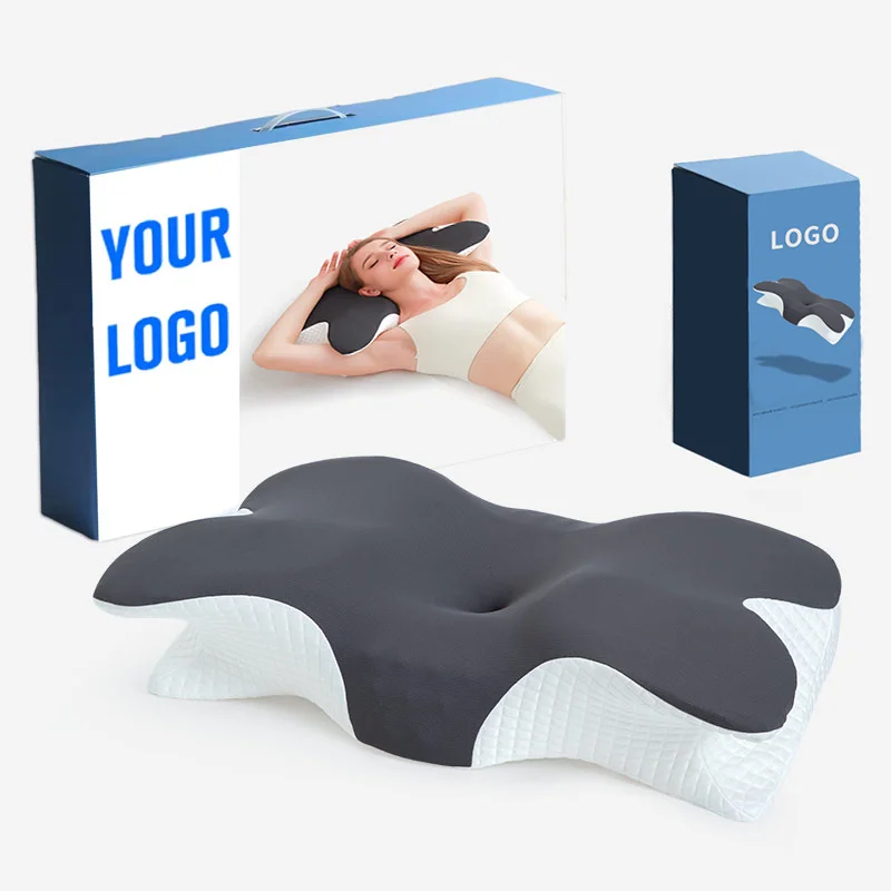 Custom-Butterfly-Cervical-Pillow-with-Memory-Foam-Modern-Ergonomics-Contour-Neck-Support-Cushion-for-Deep-Sleep