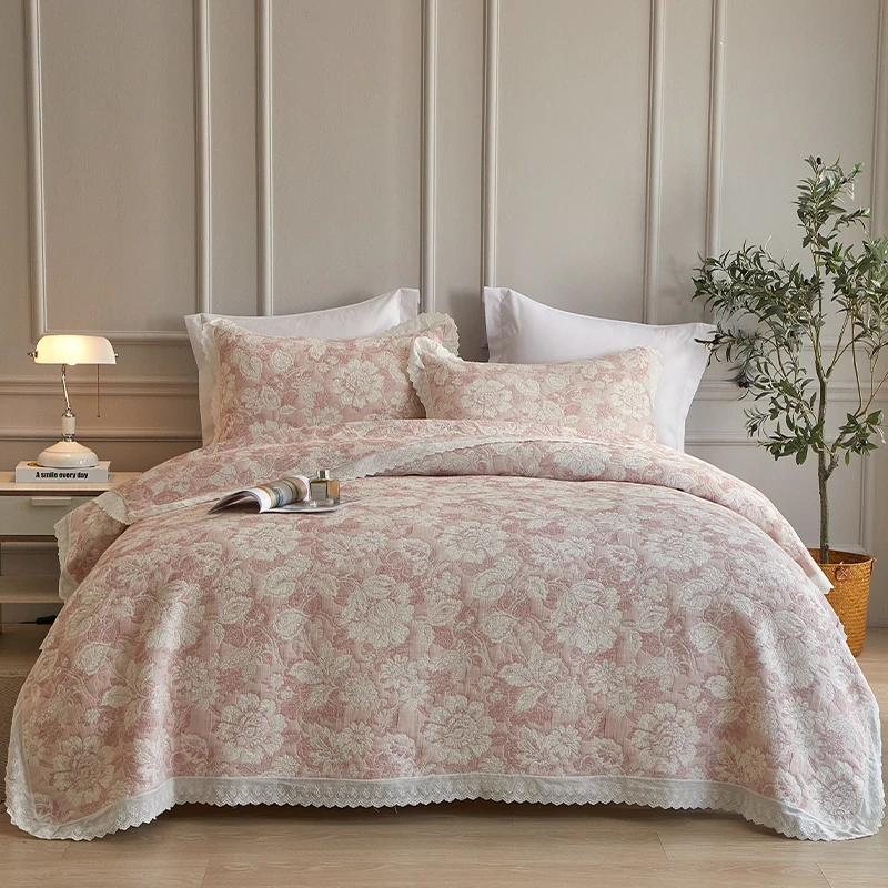Custom-Color-Jacquard-Bedspread-Quilt-Set-Soft-Cotton-Polyester-Embroidered-Coverlets-OEKO-TEX-Certified-Home