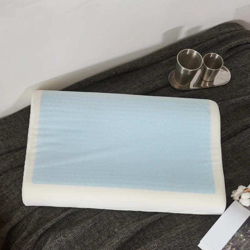 Custom-Comfortable-Couple-Memory-Foam-Pillows-With-Cooling-Gel-Removable-Pillow-Cases-Focused-Cervical-Neck-Support