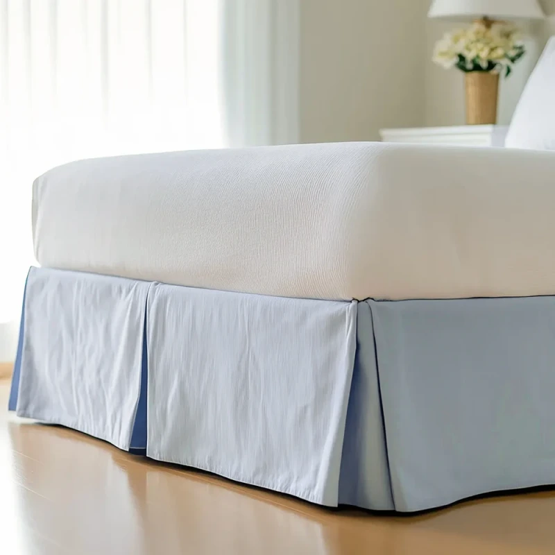 Custom-Design-Plain-Blank-Simple-Style-Pure-Linen-Fabric-Adjustable-Bed-Skirts-for-Home-Hotel