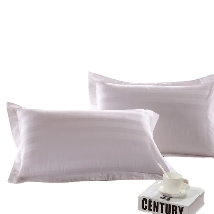 Custom-Disposable-Square-Hotel-Home-European-American-Style-Bed-Satin-Stripe-Encrypted-Pillowcases-100-Cotton-Zipper