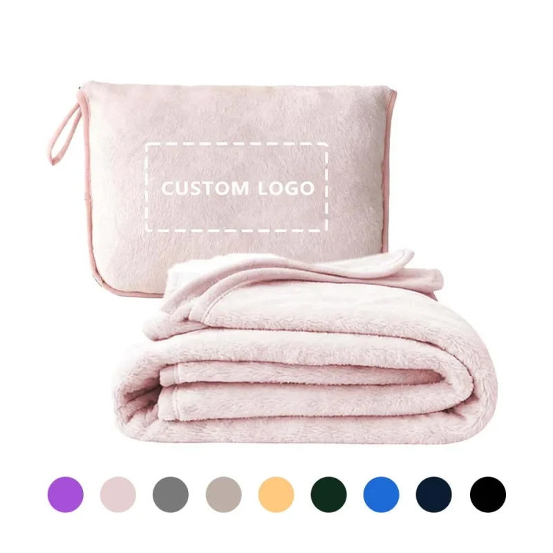 Custom-Embroider-Logo-Travel-Pillow-Set-Flannel-Airplane-Carry-On-Blanket-Portable-Soft-Pillow-Blanket-2-in-1