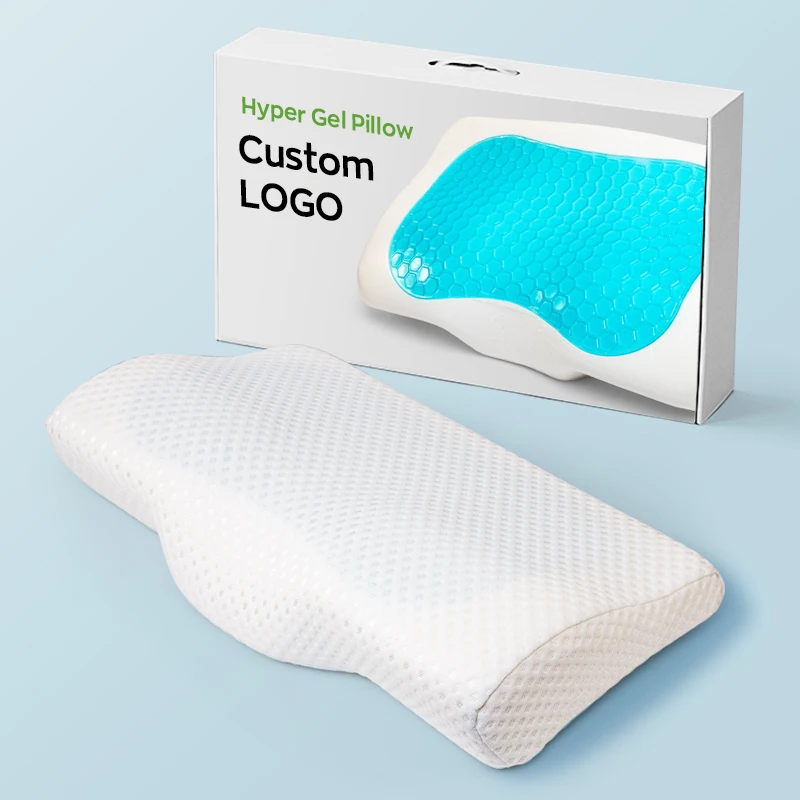 Custom-Ergonomic-Cervical-Cooling-Pillow-Orthopedic-Gel-Memory-Foam-Wedge-Sleeping-for-Bed-for-Neck-Support