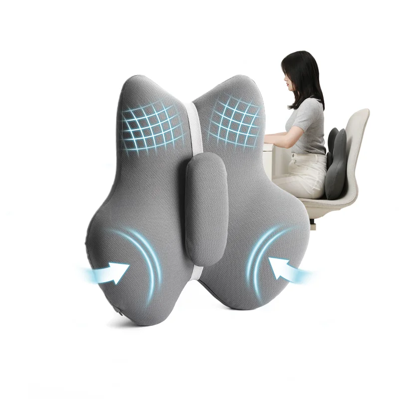 Custom-Ergonomic-Memory-Foam-Lumbar-Support-Cushion-Pain-Relief-Back-Pillow-With-Removable-Cover-For-Office-Chair