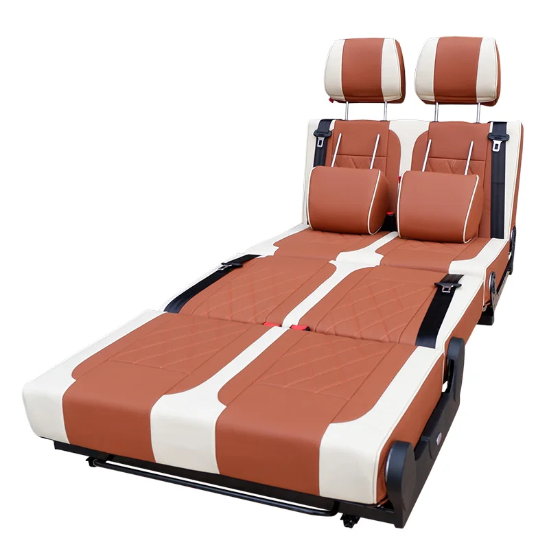Custom-Foldable-Leather-Comfort-Style-Universal-RV-Camper-Seat-Bed-Modification