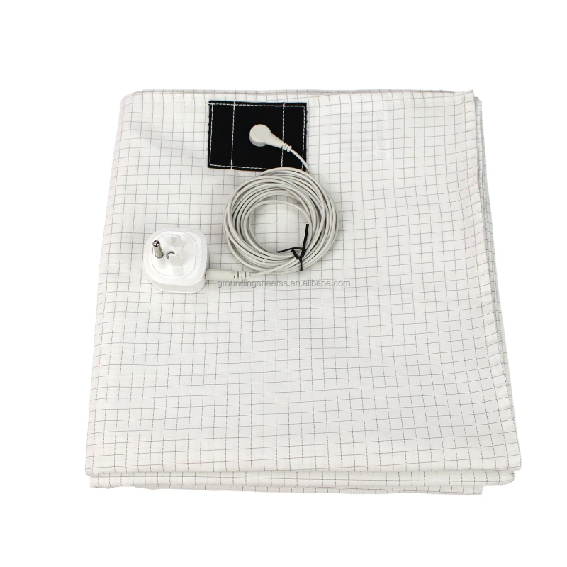 Custom-Grounding-Sheet-Cotton-Conductive-Silver-Fiber-Bedding-with-Ground-Connection-Cable-60x265cm