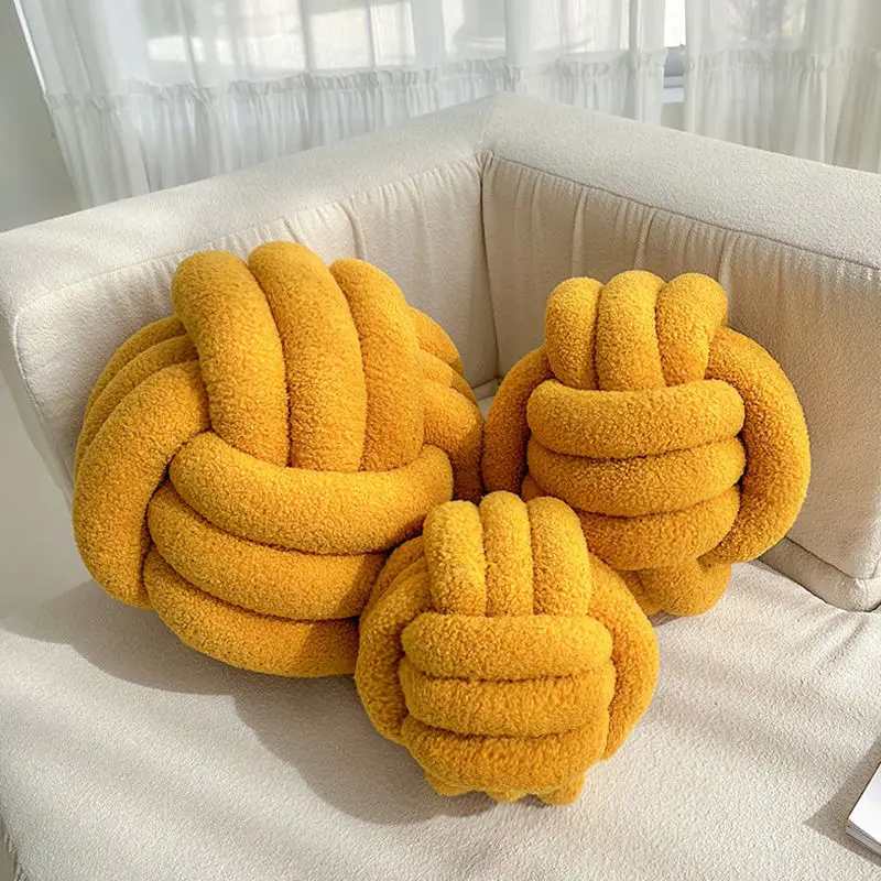 Custom-Handmade-Decor-Throw-Plush-Knot-Sofa-Decoration-Pillow-Small-Ball-Shape-Cushion-Decorative-Ball-Pillows-Washable