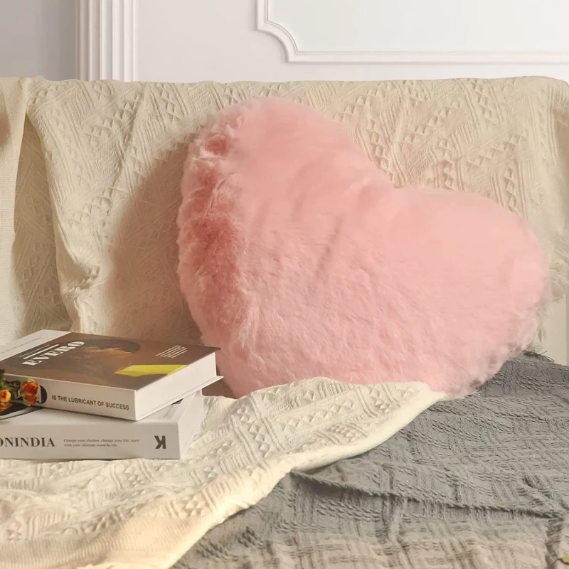 Custom-Indoor-Decorative-Throw-Pillow-White-Heart-Shaped-Throw-Pillows-for-Home-Decor