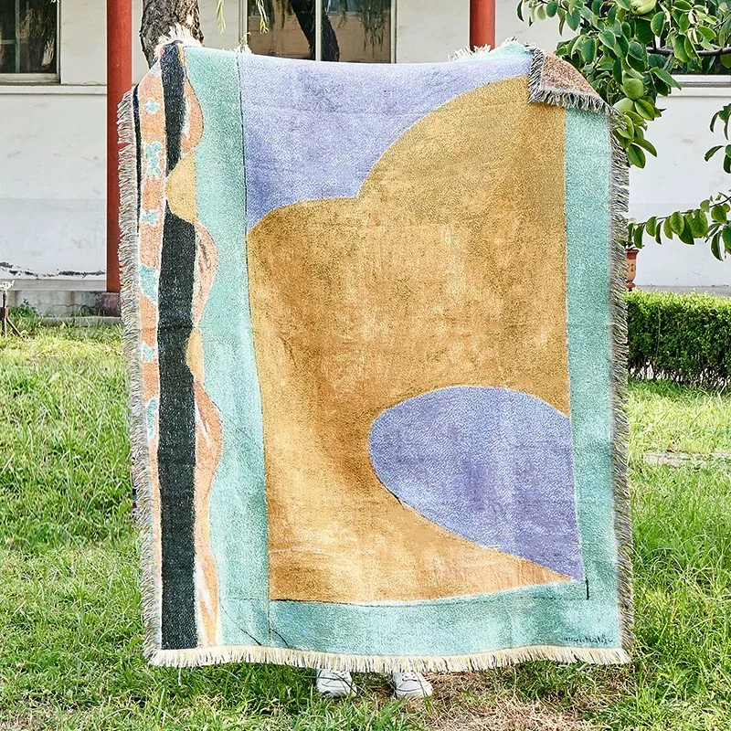 Custom-Jacquard-Woven-Blanket-Woven-Throw-Blanket-Tapestry-For-Room-Decoration