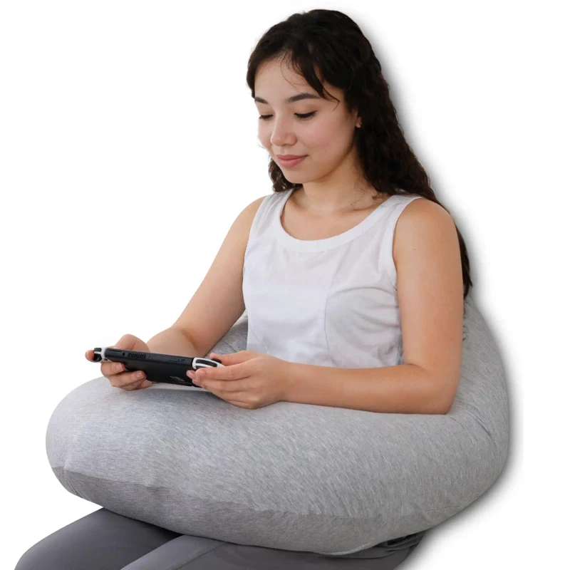 Custom-Logo-Bed-Sleeping-Back-Lumbar-Reading-Pillow-Arm-Support-Compact-Gaming-Lap-Desk-Cushion-Memory-Foam-Deep-Sleep