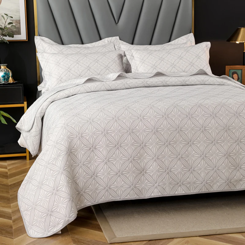Custom-Logo-Jacquard-Quilt-Bedspread-Coverlets-Luxury-Simple-3-Pcs-Cooling-and-Folded-Features-Factory