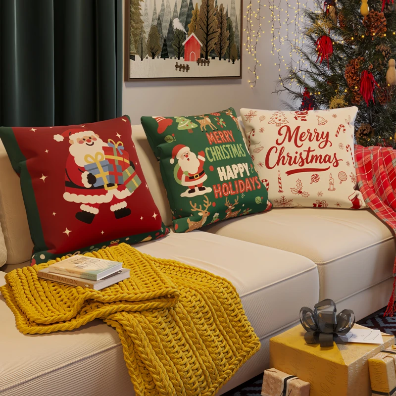 Custom-Logo-Nordic-Style-Christmas-Pillow-Set-Festive-Atmosphere-Bedside-Soft-Bag-Cushion-Living-Room-and-Sofa-Decor