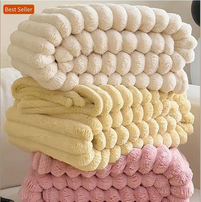 Custom-Logo-Personalized-Fleece-Throw-100-Polyester-Reversible-Blanket-Winter-Knitted-Sofa