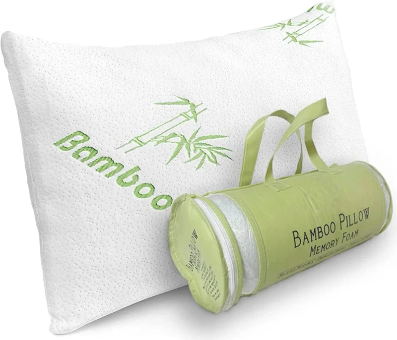 Custom-Logo-Removable-Washable-Neck-Support-Anti-Snore-Eco-Friendly-Bamboo-Memory-Foam-Pillows-With-Invisible-Zipper-Cover