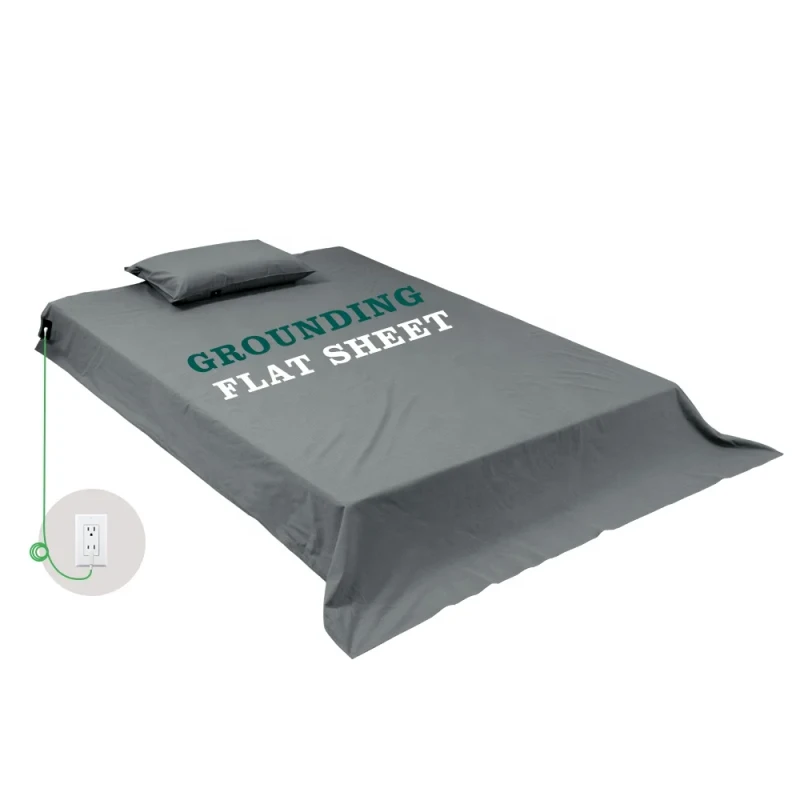 Custom-Logo-Silver-Fiber-Grounding-Flat-Sheet-Anti-Static-Conductive-Bedding-Manufacturer-Health-Sleep-Bed-Sheet