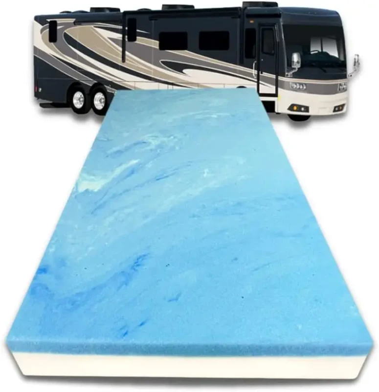 Custom-Luxury-Camper-RV-Travel-Memory-Foam-Bed-Mat-Folding-Mat-Anti-Decubitus-Knitted-400TC-Thread-Count-All-Season-Replacement