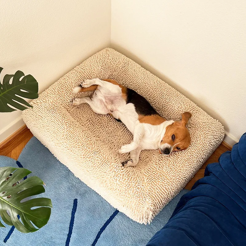 Custom-Luxury-Linen-Fiber-Dog-Bed-XL-Extra-Large-Size-with-Waterproof-Memory-Foam-Orthopedic-for-Pets
