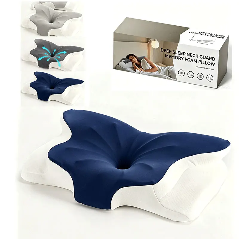 Custom-Memory-Foam-Cervical-Pillow-Orthopedic-Ergonomic-Neck-Support-for-Pain-Relief