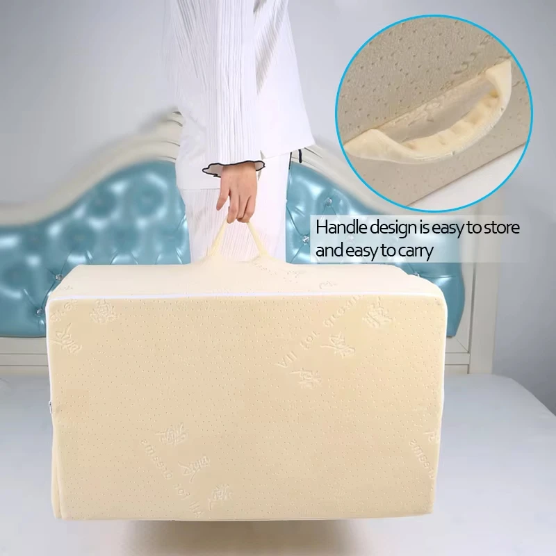 Custom-Memory-Foam-Wedge-Pillow-Adjustable-Triangular-Elevation-Bed-Pillow-for-Back-Support-Reading-Rest-Sleep