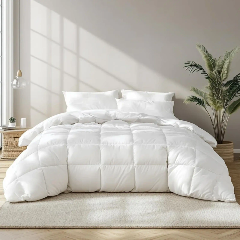 Custom-Modern-Winter-Polyester-Fluffy-Comforter-White-Down-Filled-Eco-Friendly-Hypoallergenic-Soft-Warm-Hotels-Homes