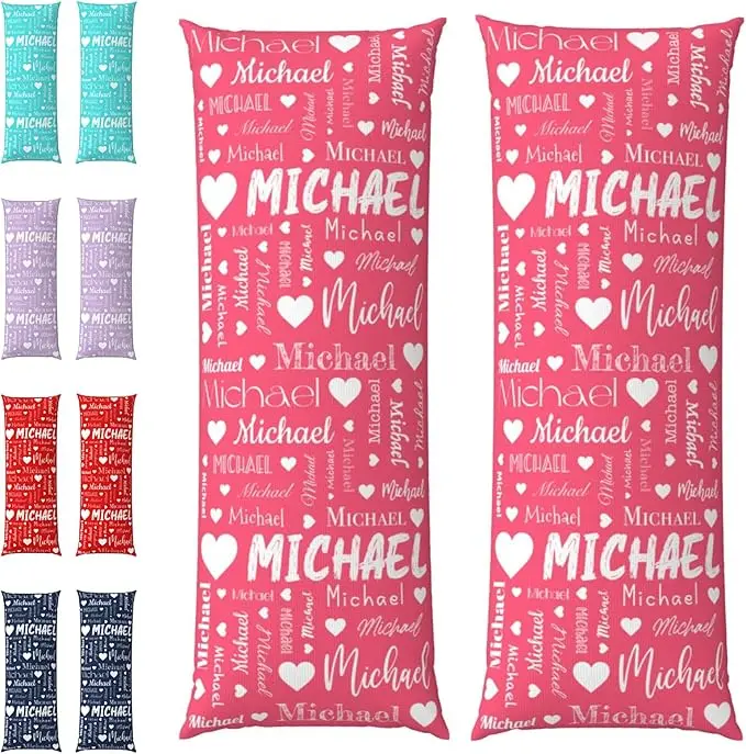 Custom-Name-Personalized-Throw-Long-Body-Pillow-Case-45cm-45cm-Eco-Friendly-100-Polyester-Zipper-Closure-Modern-Hotel