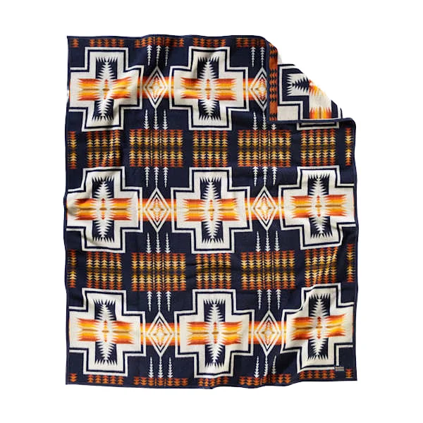 Custom-Navajo-Style-Wool-Jacquard-Blanket-Pendleton-Inspired-Woven-Ethnic-Throw-for-Home-Decor