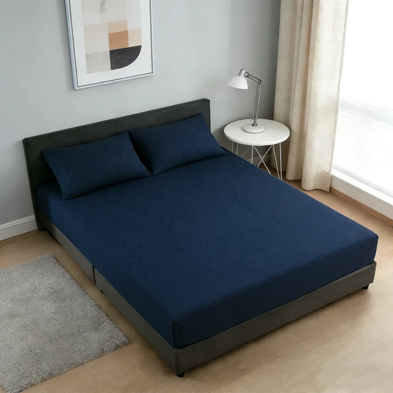 Custom-Navy-Blue-Grounding-Bed-Sheet-Silver-Fiber-ESD-Conductive-Bedding-Cover-Antibacterial-Grounding-Fitted-Sheet