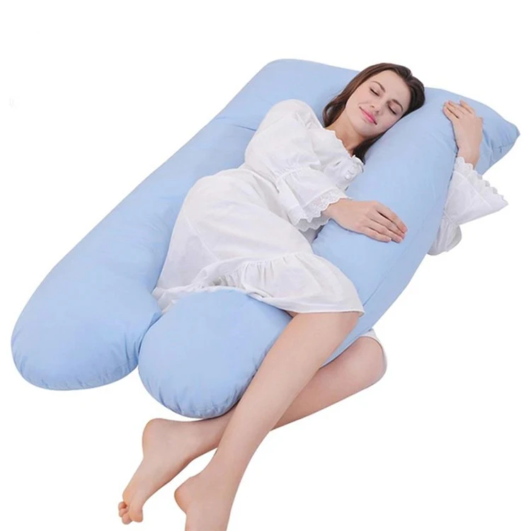 Custom-New-Memory-Massage-U-Shape-Pregnancy-Body-Pillow-100-Cotton-Lightweight-Removable-Washable-Anti-Snore-130X70cm-Polyester