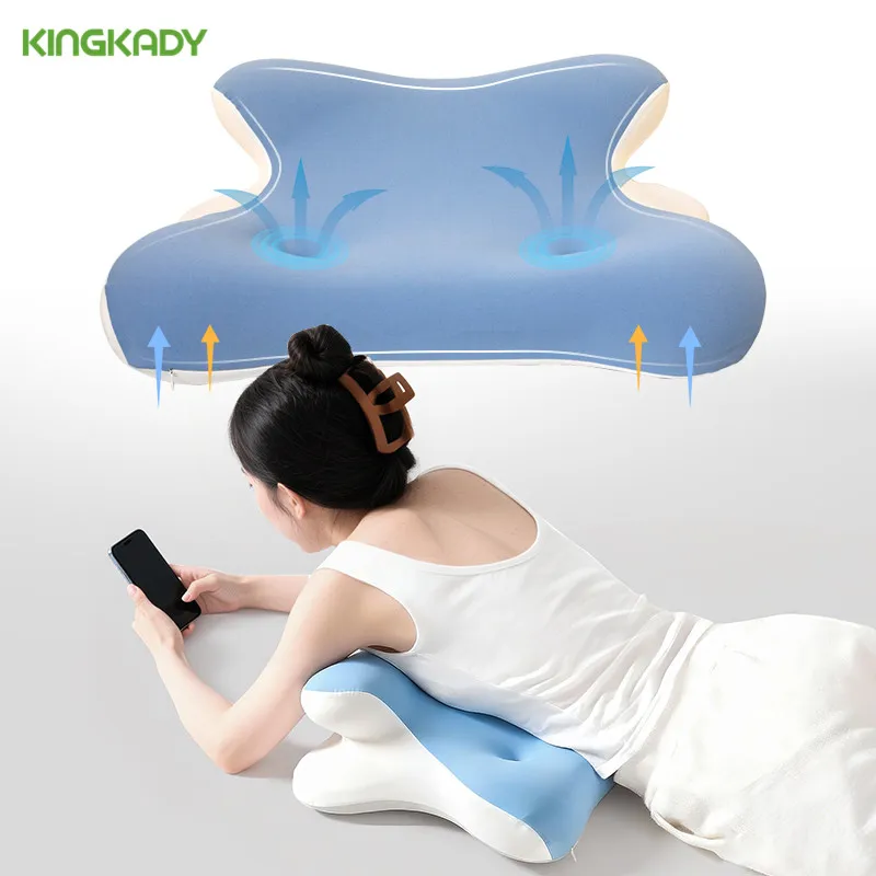 Custom-OEKO-TEX-CertiPUR-US-Certified-Modern-Orthopedic-Cervical-Body-Supporting-Sleeping-Memory-Foam-Reading-Pillow-For-Bed