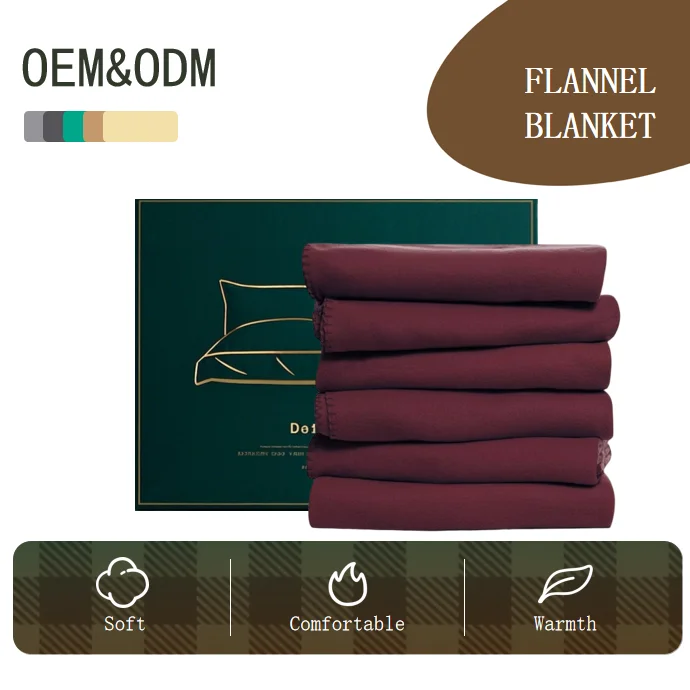 Custom-OEM-ODM-Fleece-Throw-Blankets-Bulk-Fleece-Blankets-Solid-Light-Weight-Warm-Soft