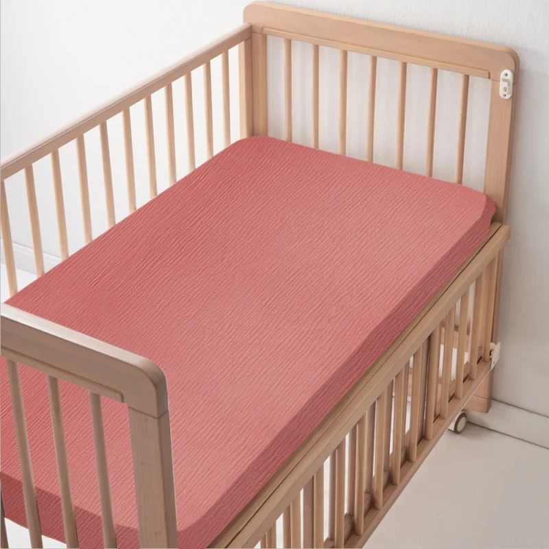 Custom-Organic-Cotton-Baby-Crib-Sheets-Super-Soft-Breathable-Fitted-Cover-Muslin-Bedding-Kids-Bed-Sheets