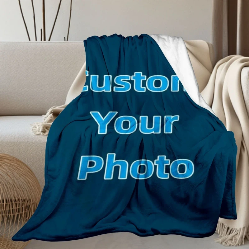Custom-Personalized-Winter-Knitted-Flannel-Blanket-100-Polyester-Photo-Soft-Warm-Cozy-Plush-Fleece-Machine-Washable-Sofa-Bed