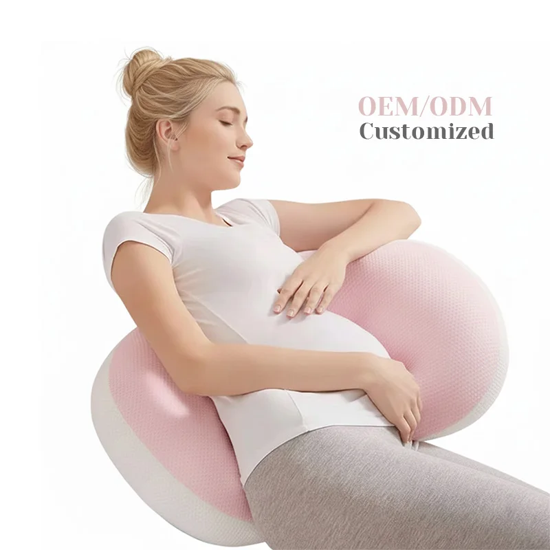 Custom-Portable-Belly-Wedge-Travel-Maternity-Pillow-Removable-Washable-Cover-Belt-Pregnancy-Pillow-for-Back-Leg-Knees-Support