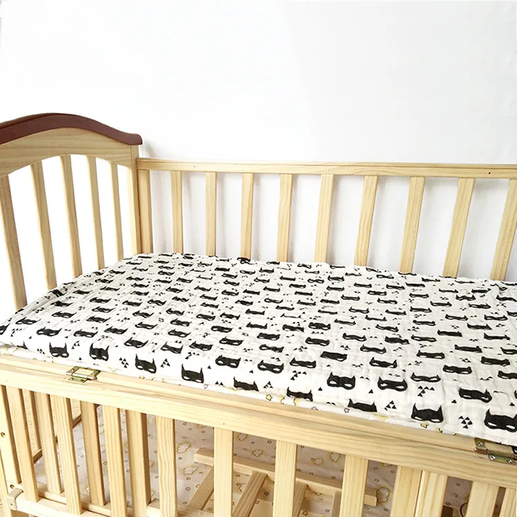 Custom-Print-High-Quality-Waterproof-Bamboo-Fiber-Pure-Cotton-Baby-Mattress-Protector-Crib-Sheet-Cover-Baby-Fitted