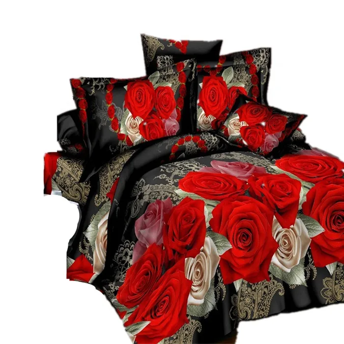 Custom-Printed-3D-Flower-Red-Rose-Wedding-Queen-Size-Bedspread-Bed-Sheet-Linen-Quilt-Cover-3d-Bedding-Room-Set