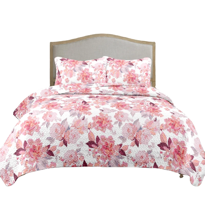Custom-Printed-Floral-Kantha-Quilt-Modern-Classic-Bedspread-OEM-Factory-Washable-Warm-Coverlet-100