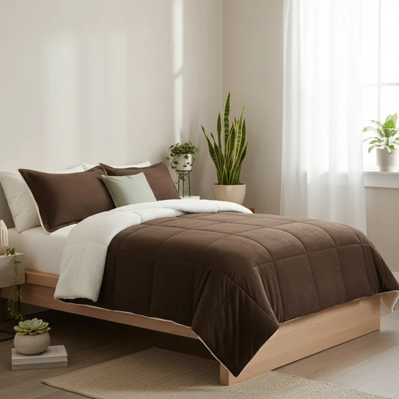 Custom-Reversible-Soft-Queen-Size-Bedquilt-Sets-Fleece-Duvet-Winter-Quality-Duvet-and-Comforter