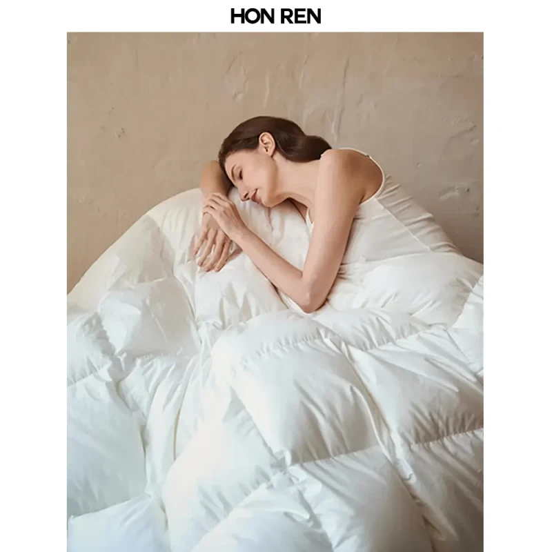 Custom-Size-Lightweight-White-Goose-Feather-Comforter-with-Ultra-Soft-Organic-Cotton-Shell-All-Season-Feather-Down-Duvet-Insert