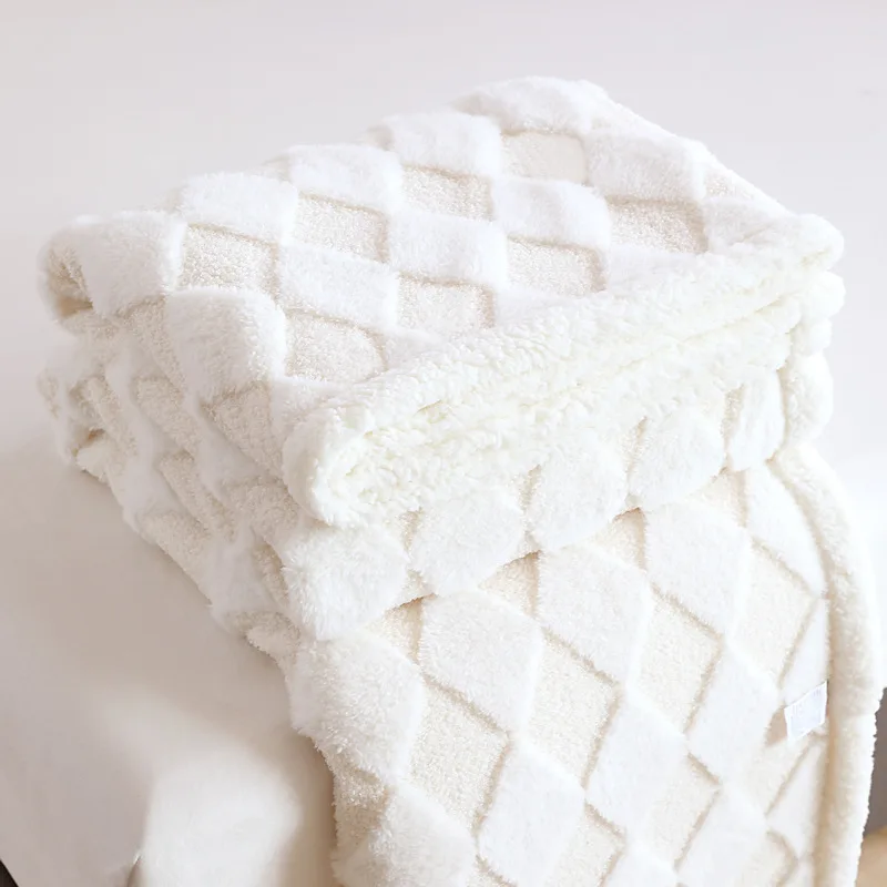 Custom-Size-Raschel-Flannel-Blanket-Solid-Knitted-Four-Seasons-100-Polyester-Anti-Dust-Mite-Modern-Simplicity-Multifunctional